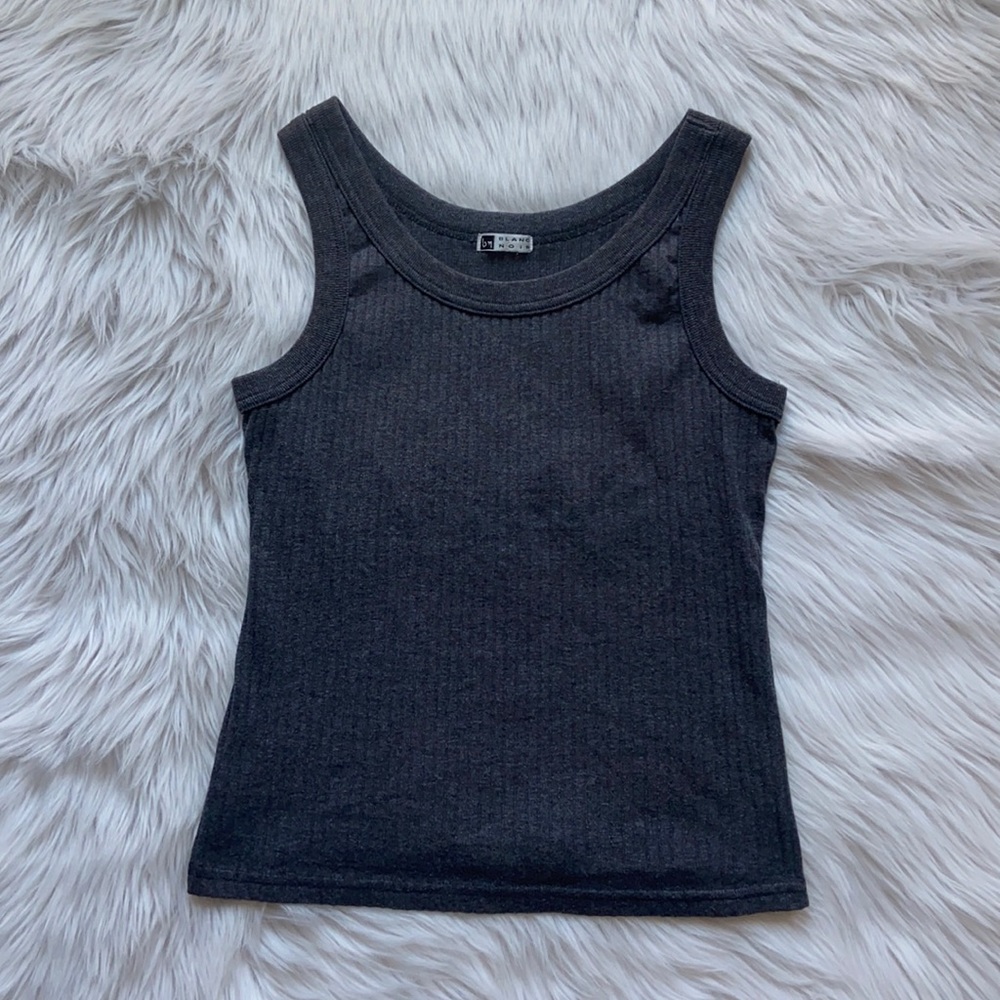 Blanc Noir Ribbed Tank Top Women’s Neutral